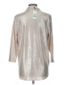 Calvin Klein Metallic Silver 3/4 Sleeve Blouse Size L - photo 2