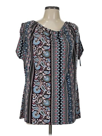 Liz Claiborne Career Short Sleeve Blouse (view 1)
