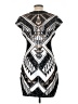 Express Graphic Black Cocktail Dress Size L - photo 2