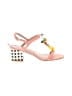 Betsey Johnson Color Block Pink Sandals Size 8 1/2 - photo 1