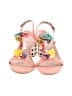Betsey Johnson Color Block Pink Sandals Size 8 1/2 - photo 2