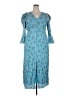 J.Crew 100% Viscose Blue Casual Dress Size 18 - photo 1