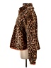 JOA 100% Polyester Animal Print Orange Faux Fur Jacket Size S - photo 5