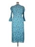 J.Crew 100% Viscose Blue Casual Dress Size 18 - photo 2