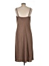Bebe 100% Polyester Solid Brown Casual Dress Size L - photo 2