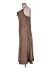 Bebe 100% Polyester Solid Brown Casual Dress Size L - photo 5