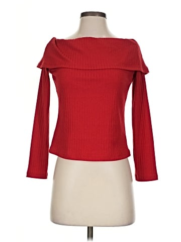 Papaya Long Sleeve Top (view 1)