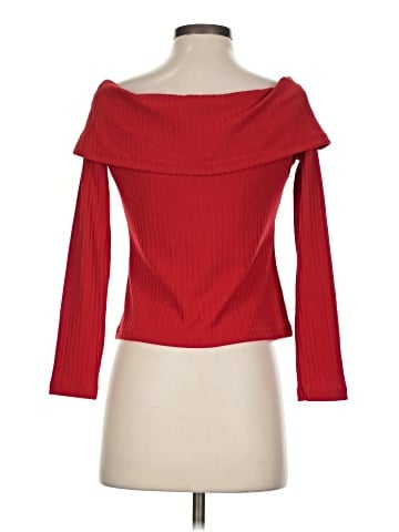Papaya Long Sleeve Top (view 2)