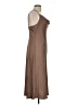 Bebe 100% Polyester Solid Brown Casual Dress Size L - photo 4