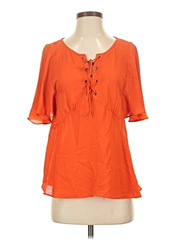 HD in Paris Short Sleeve Blouse (view 1)