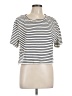 ABLE 100% Cotton Ivory Short Sleeve Top Size L - photo 1