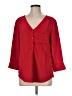 Fred David Red 3/4 Sleeve Blouse Size M - photo 1