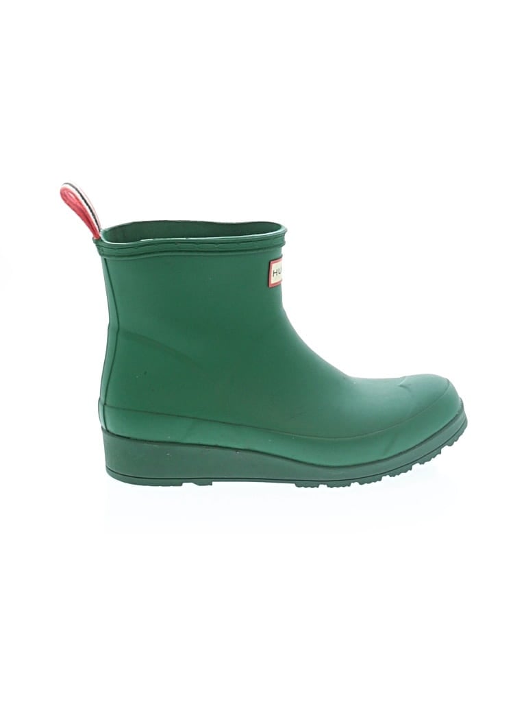 Pre-owned Hunter Rain Boots In Green