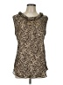 Jaipur 100% Polyester Gold Sleeveless Blouse Size L - photo 1