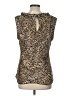 Jaipur 100% Polyester Gold Sleeveless Blouse Size L - photo 2