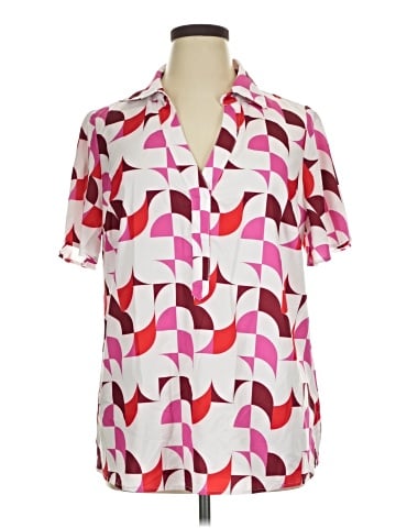 BLOOMCHIC Short Sleeve Blouse (view 1)