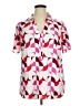 BLOOMCHIC Color Block Pink Short Sleeve Blouse Size 14 - 16 - photo 1