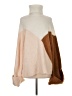Just Fab Color Block Tan Turtleneck Sweater Size S - photo 1
