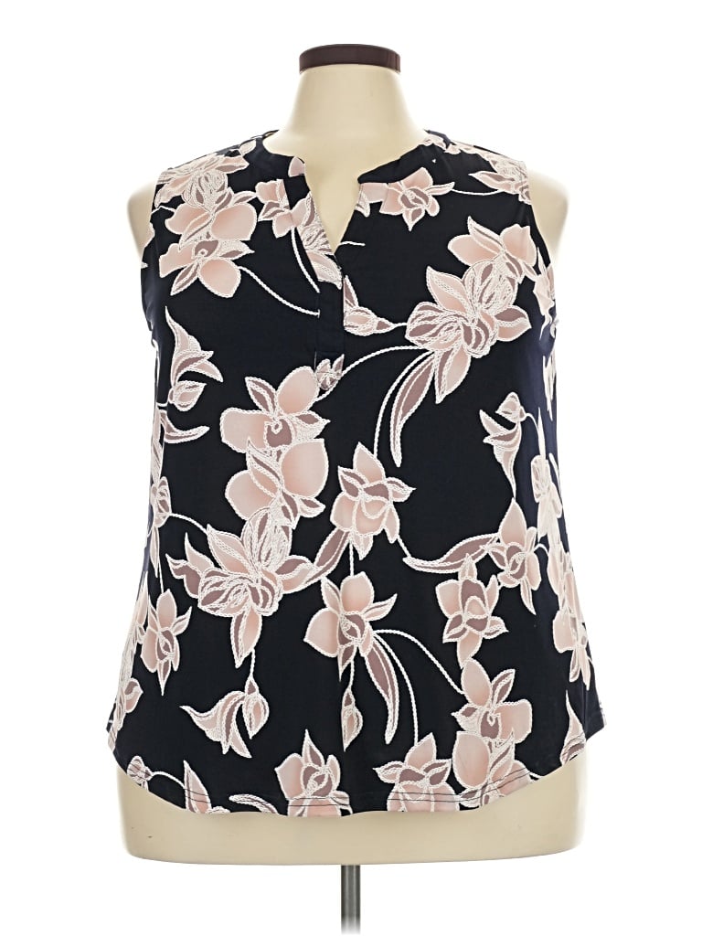 Pre-owned Papermoon Sleeveless Blouse In Black