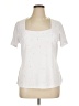 Ashley Stewart Stars White Short Sleeve Top Size 14 Plus - photo 1