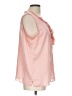 Talbots Outlet 100% Polyester Pink Sleeveless Blouse Size L - photo 4