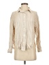 CAARA Stripes Ivory Long Sleeve Blouse Size S - photo 1