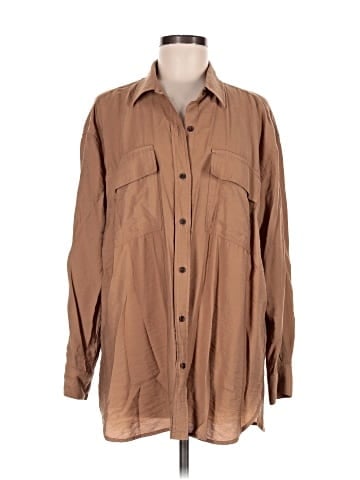 Banana Republic Factory Store Long Sleeve Button-Down Shirt (view 1)