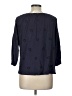 Three Dots 100% Cotton Blue 3/4 Sleeve Blouse Size L - photo 2