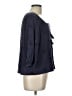 Three Dots 100% Cotton Blue 3/4 Sleeve Blouse Size L - photo 4