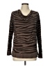 Dana Buchman Animal Print Brown Pullover Sweater Size L - photo 1