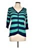 Willi Smith Teal 3/4 Sleeve Top Size L - photo 1