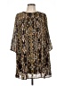 H&M 100% Polyester Brown 3/4 Sleeve Blouse Size 10 - photo 1