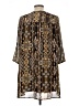 H&M 100% Polyester Brown 3/4 Sleeve Blouse Size 10 - photo 2
