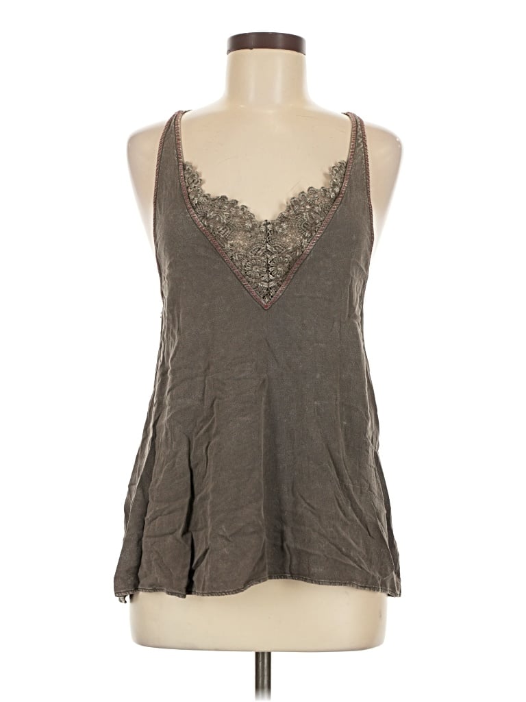 Pre-owned Easel Sleeveless Blouse In Gray