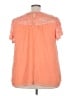 Torrid 100% Polyester Orange Short Sleeve Blouse Size 3X Plus (3) - photo 2