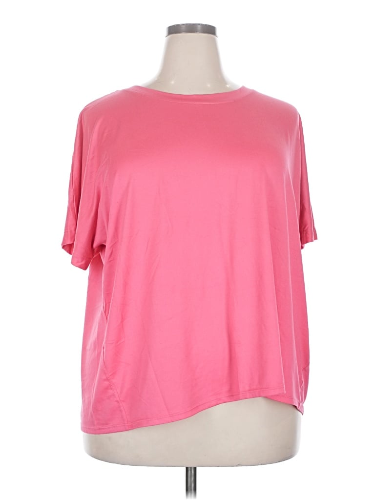 Pre-owned Cuddl Duds Short Sleeve T-shirt In Pink