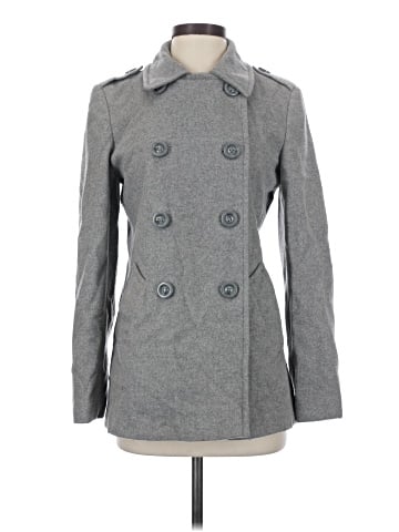 Larry Levine Wool Coat (view 1)