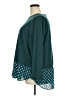 Evri Teal Long Sleeve Blouse Size 3X - photo 5