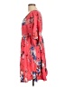 Torrid 100% Rayon Floral Pink Casual Dress Size Lg Plus (0) - photo 5