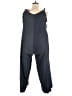 J. Peterman 100% Cotton Solid Gray Jumpsuit Size XL - photo 2