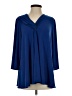Simonton Says Blue 3/4 Sleeve Blouse Size S - photo 1