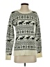 Forever 21 100% Acrylic Print Ivory Pullover Sweater Size S - photo 1