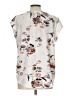 Fun2Fun Floral Ivory Short Sleeve Blouse Size L - photo 2