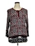 Cato Burgundy Long Sleeve Blouse Size XL - photo 1