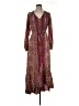 Boemo 100% Polyester Paisley Burgundy Casual Dress Size M - photo 1