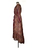 Boemo 100% Polyester Paisley Burgundy Casual Dress Size M - photo 5