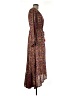 Boemo 100% Polyester Paisley Burgundy Casual Dress Size M - photo 4