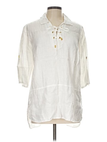 Ellen Tracy 3/4 Sleeve Button-Down Shirt (view 1)