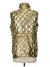Talbots 100% Polyester Metallic Gold Vest Size M - photo 2