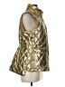 Talbots 100% Polyester Metallic Gold Vest Size M - photo 4